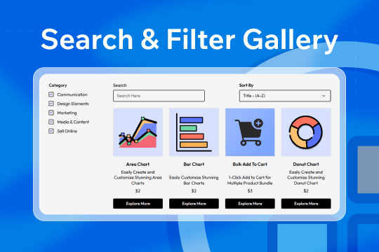Search & Filter Gallery banner