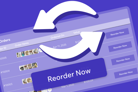 Buy Again & Repeat Orders banner