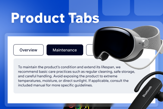 Product Tabs banner