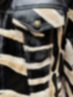 Thumbnail: Zebra Cowhide/Lamb Leather