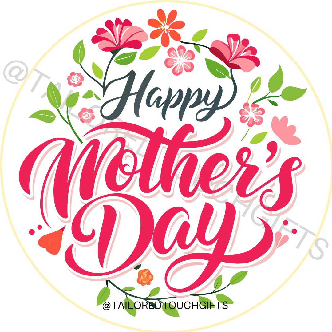 Standard Mother's Day Edible Drinks Toppers - Flowers