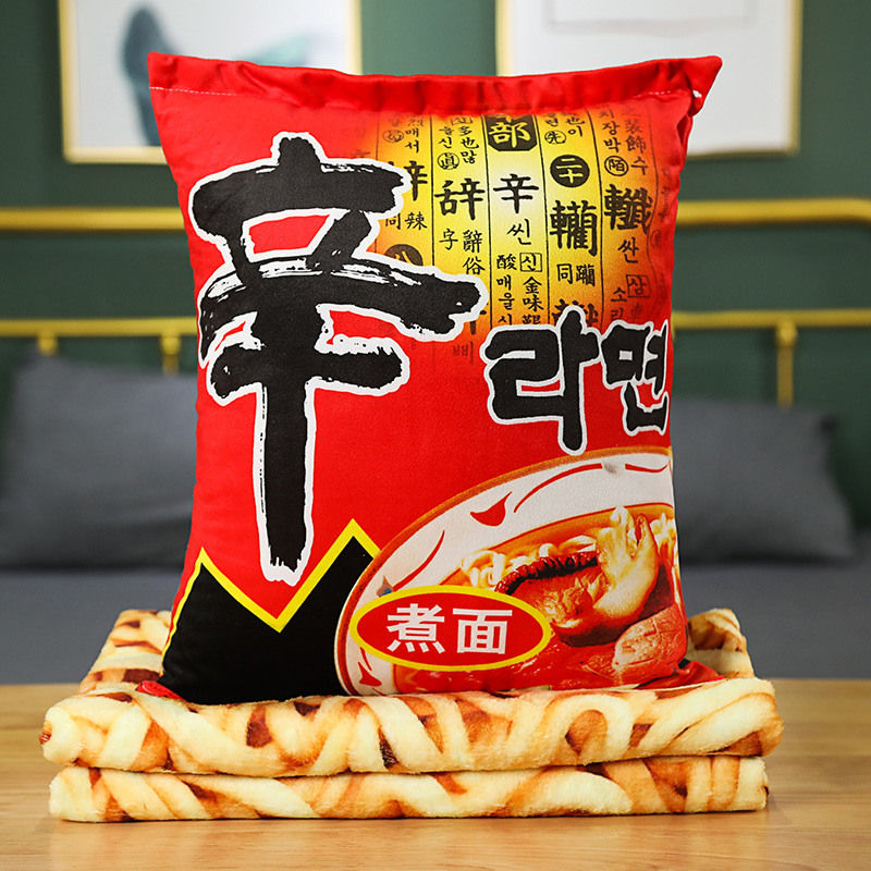 Thumbnail: Instant Noodle Plush Pillow with blanket