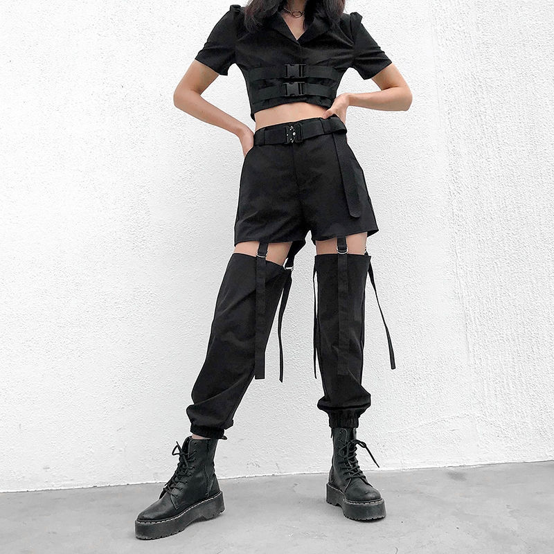 Thumbnail: Enter The Void Black Cargo Pants