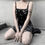 Thumbnail: Black Butterfly Velvet Dress