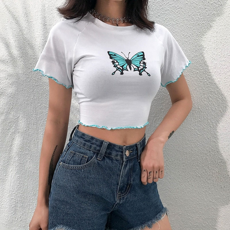 Thumbnail: Butterfly Pink Tee Top