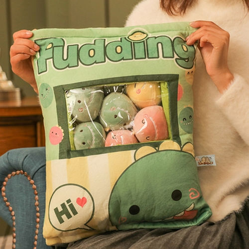 Thumbnail: Pudding Dinosaur Plush Dolls Bag of 8pcs plushies