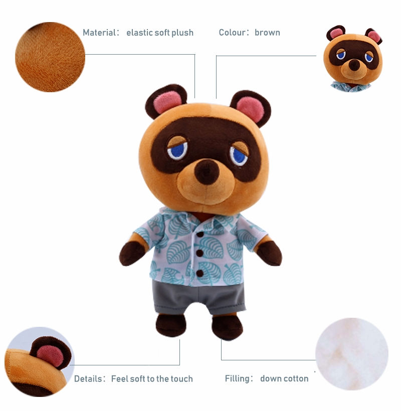Thumbnail: Raccoon Tom Nook Animal Crossing Plush Stuffed Toy