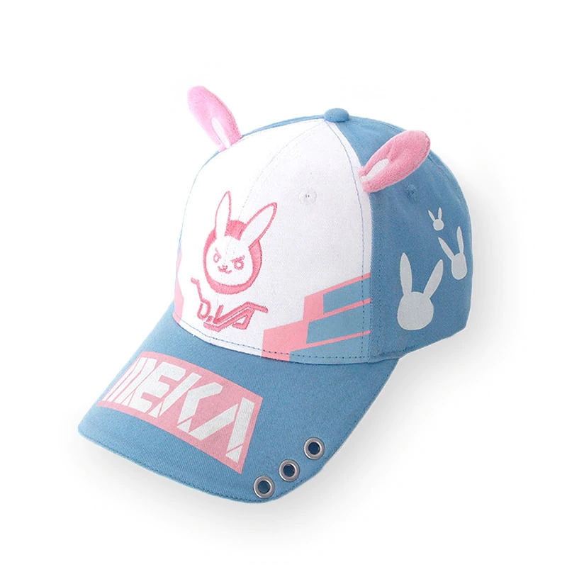 Thumbnail: D.VA Cute Pink Blue Baseball Cap
