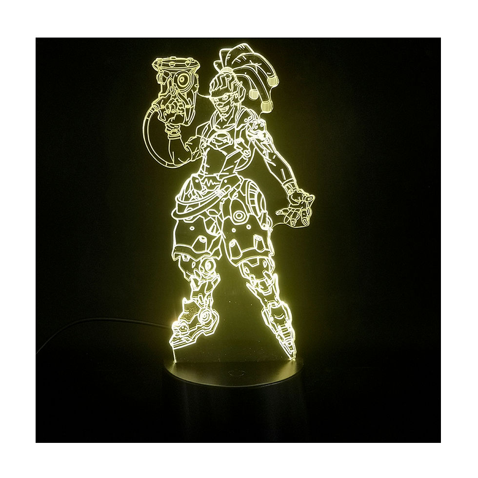 Thumbnail: Overwatch Support Table LED Lamp (Brigitte, Mercy, Ana, Moira, Lucio, Baptiste)
