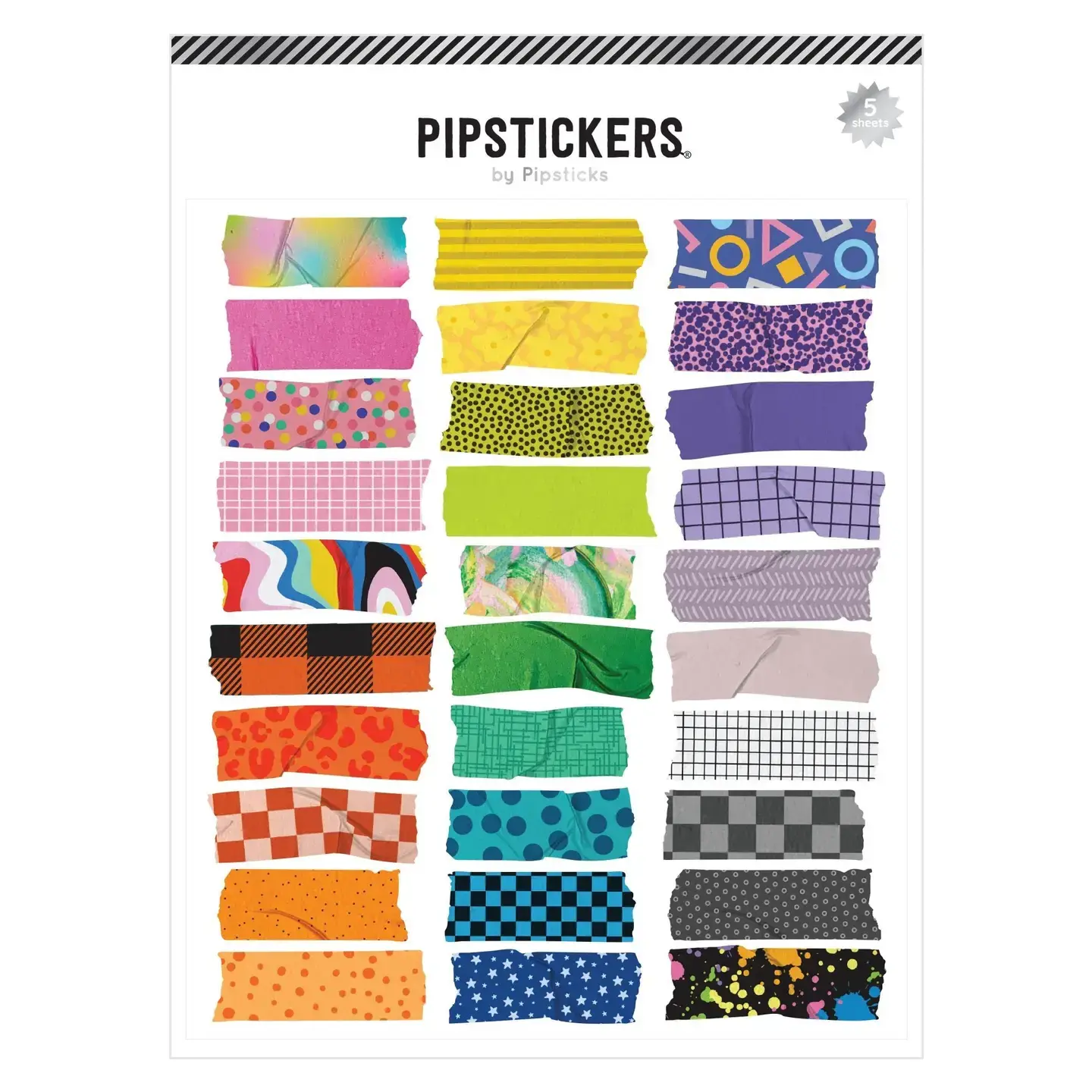 Pieces of the Rainbow Washi Tape Stickers