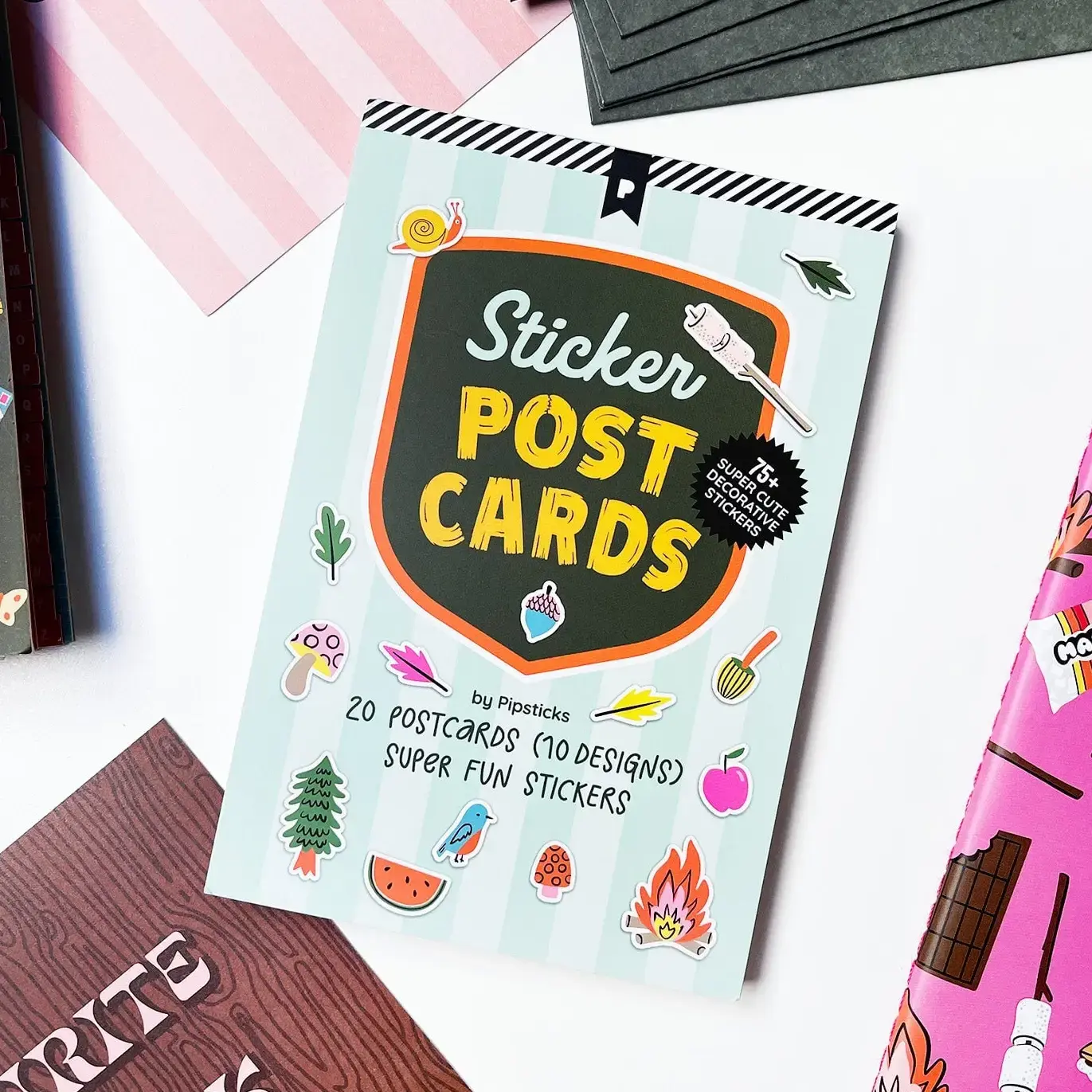 Summer Camp Postcard Book