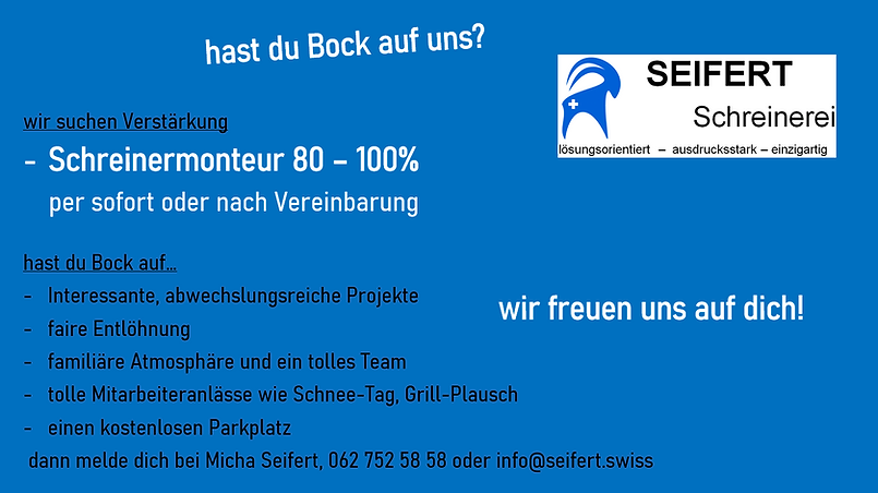 SEIFERT Schreinerei AG