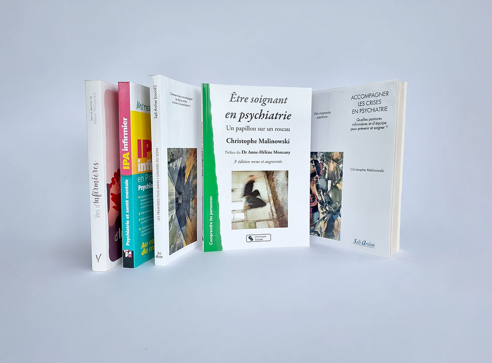 Christophe Malinowski Formateur en psychiatrie Livres : Être soignant en psychiatrie, Accompagner les crises en psychiatrie