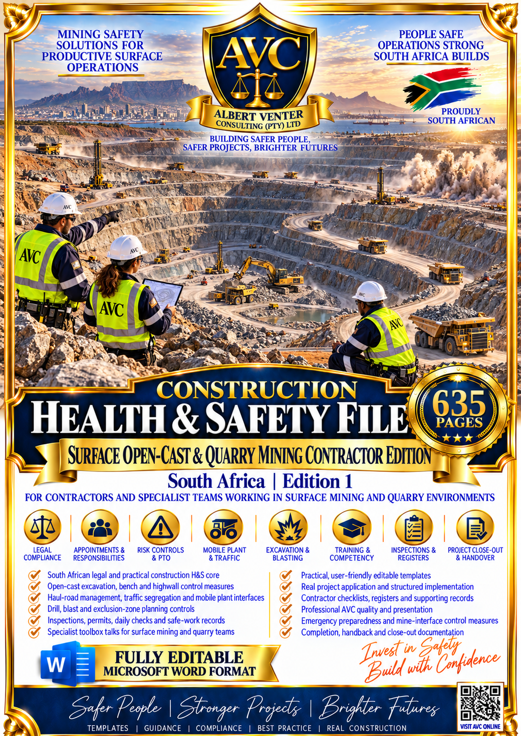 AVC - Surface, Opencast & Quarry Mining Contractor H&S File (635 Pages)