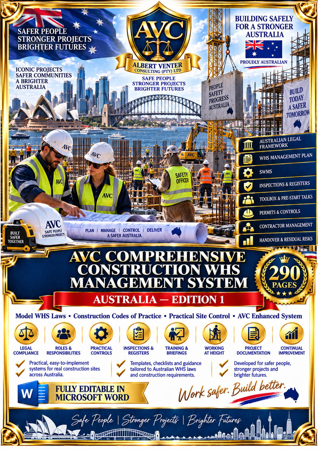 Australia – Comprehensive Construction WHS Management System – Edition 1