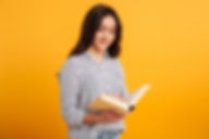 smiling-brunette-woman-shirt-reading-boo