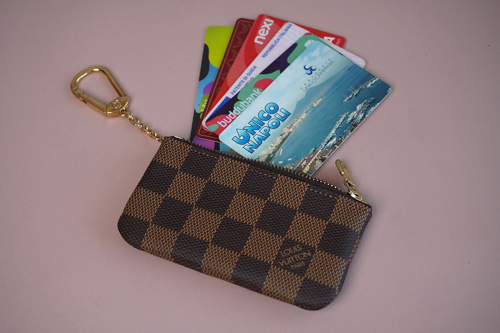 Thumbnail: Preowned Authentic Louis Vuitton Damier Ebene Key Pouch