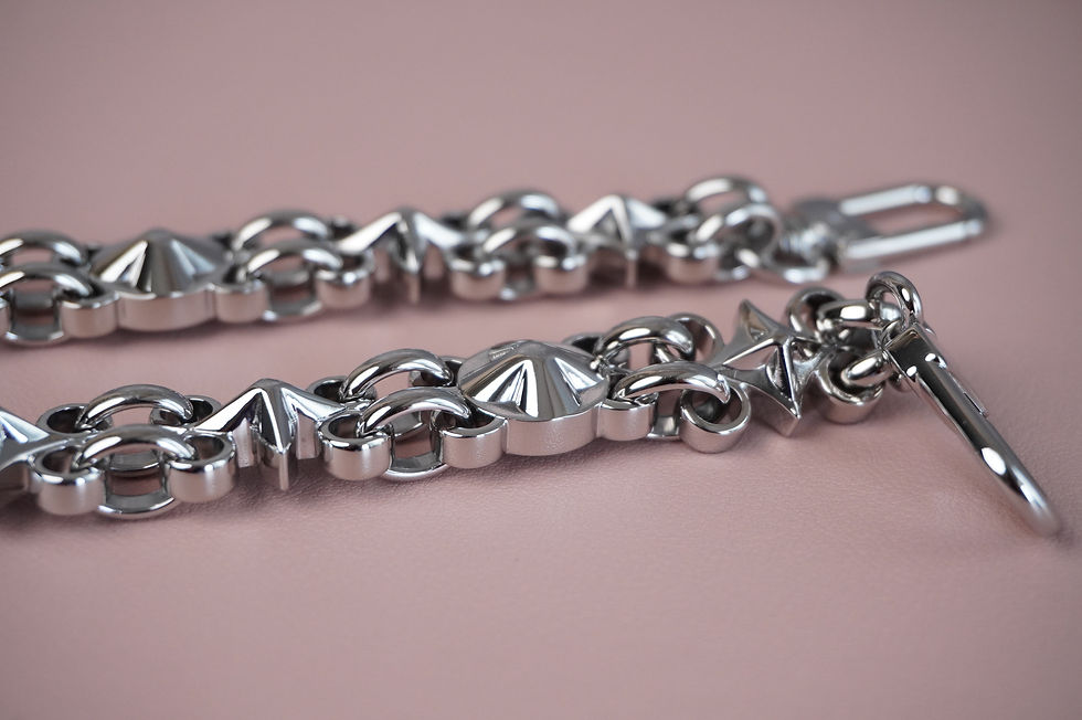 Miniaturbild: Preowned Authentic Silver Tone Shoulder Strap