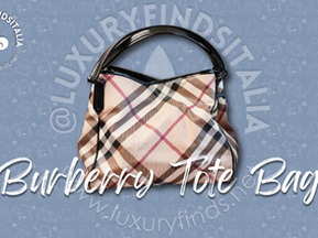 Preowned Authentic Burberry Nova Check Tote Bag