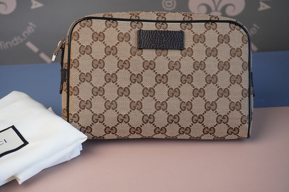Preowned Authentic Gucci GG Beige Bum Bag