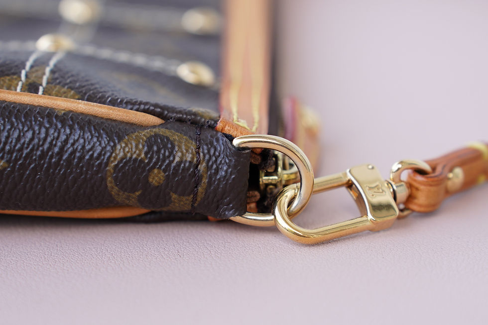Miniaturbild: Preowned Authentic Louis Vuitton Pochette Accessoires Riveting