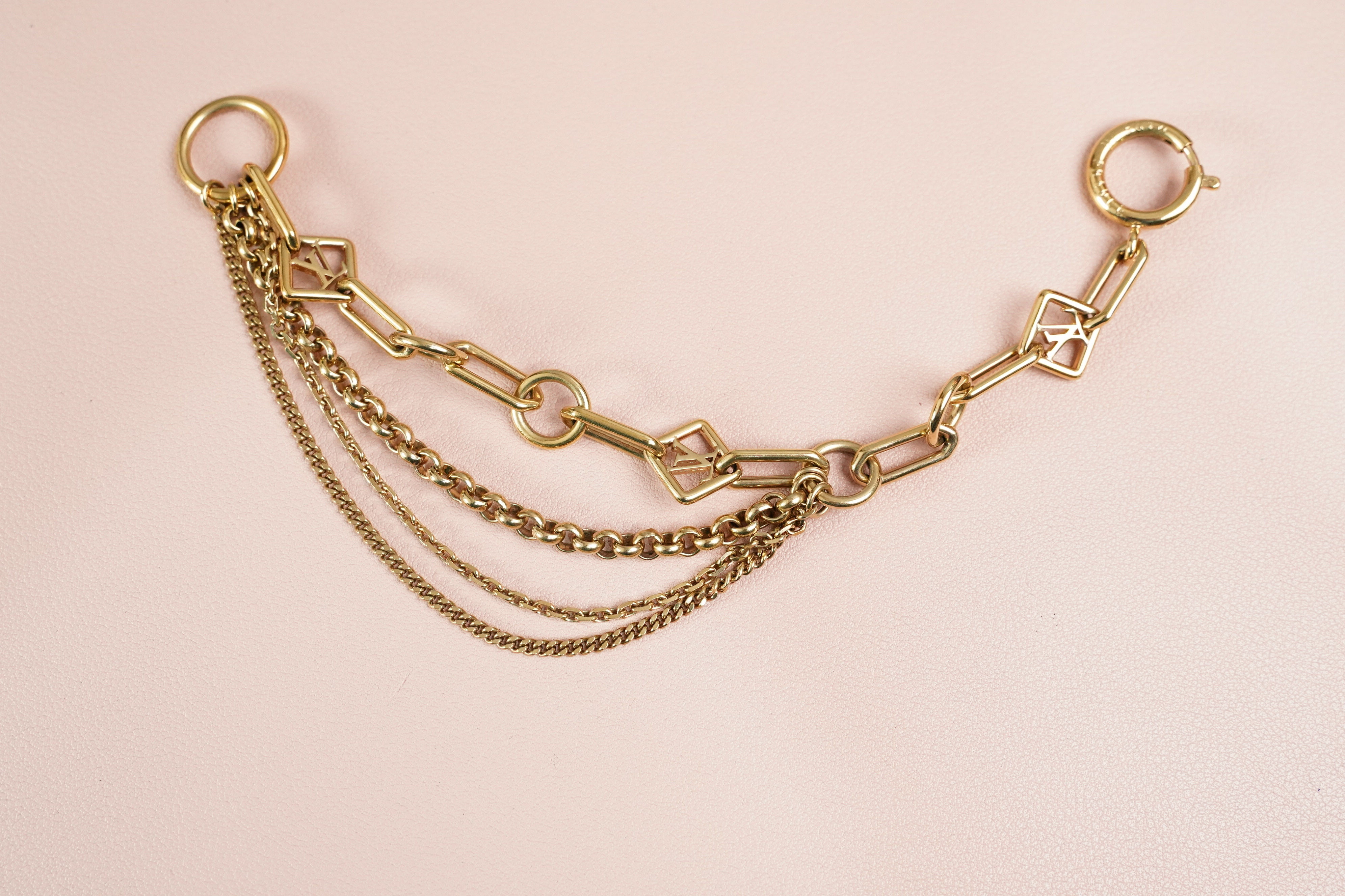 Used Authentic Louis Vuitton Vegas Multi Chain Bracelet