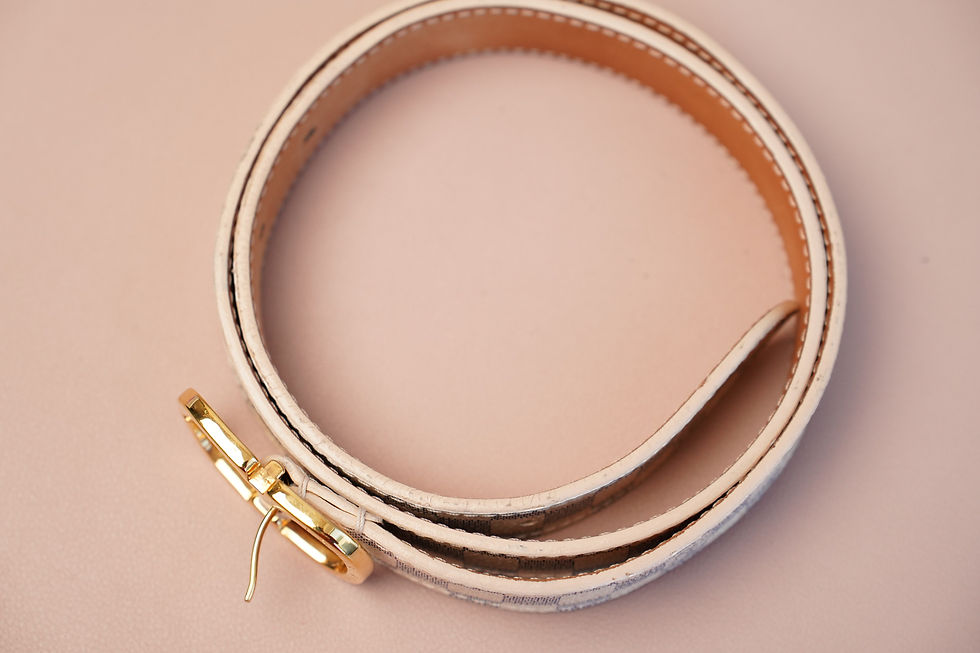 Miniaturbild: Preowned Authentic Louis Vuitton Mini Damier Azur Belt