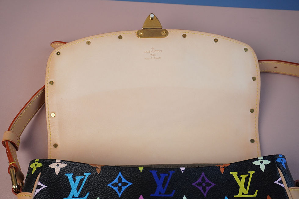 Thumbnail: Preowned Authentic Louis Vuitton Sologne Multicolor Noir