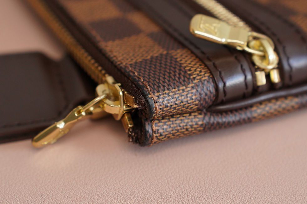 Miniatura: Preowned Authentic Louis Vuitton Pochette Bosphore Damier Ebene