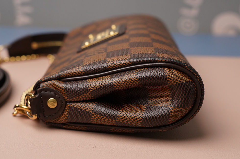Miniaturbild: Preowned Authentic Louis Vuitton Pochette Eva Damier Ebene