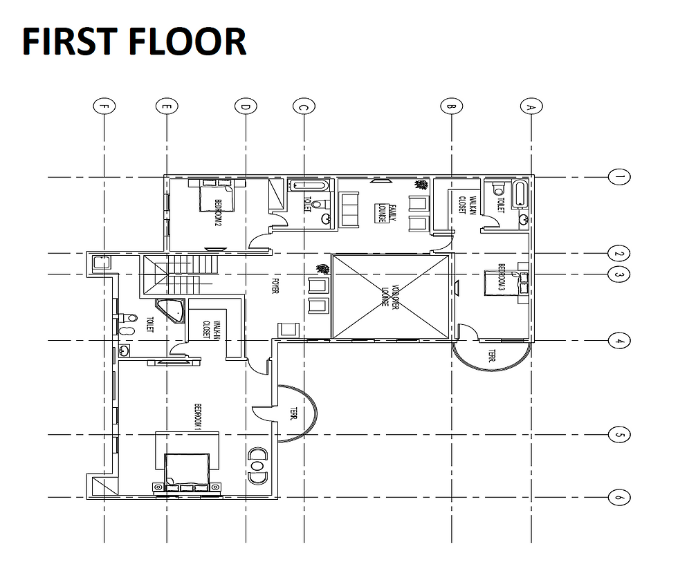 5 bed penthouse floor plan