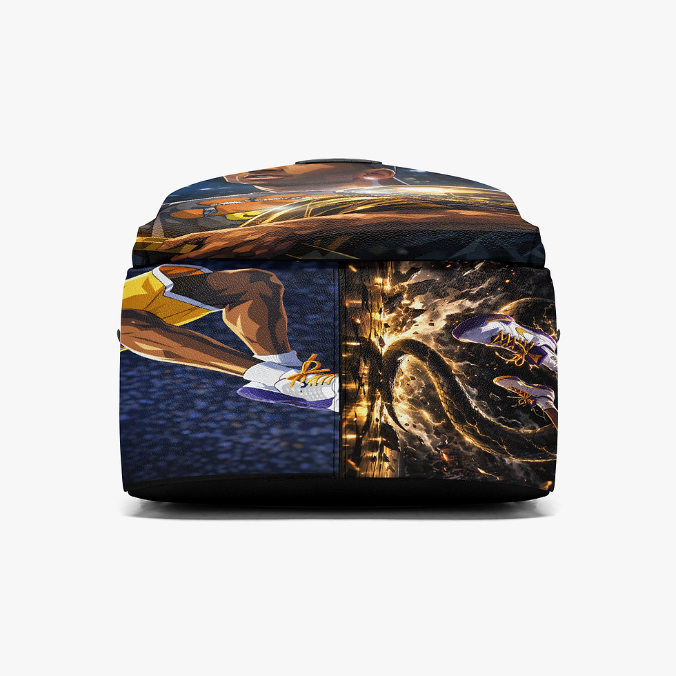Thumbnail: KBE 1284. Zipper-up Leather Backpack