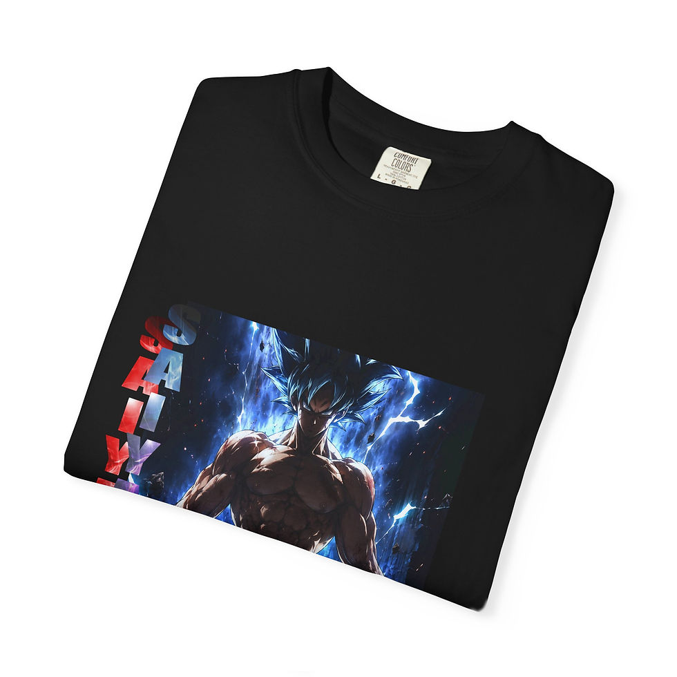 Thumbnail: INIZIIO Custom Goku Saiyan T-Shirt – Anime Power Graphic Tee