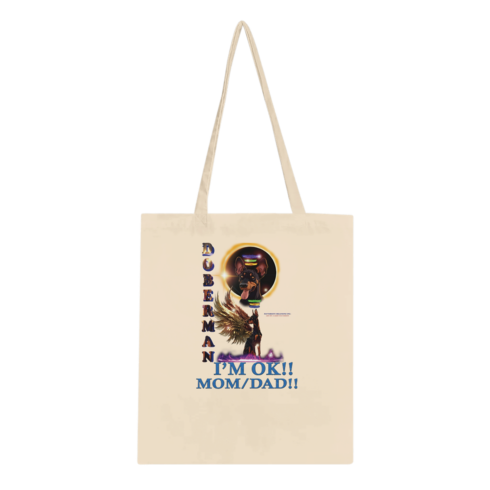 Thumbnail: "DOBERMAN" Classic Tote Bag