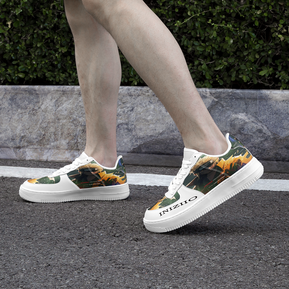 Thumbnail: 1338. AF1 Low-Top Leather Sports Sneakers