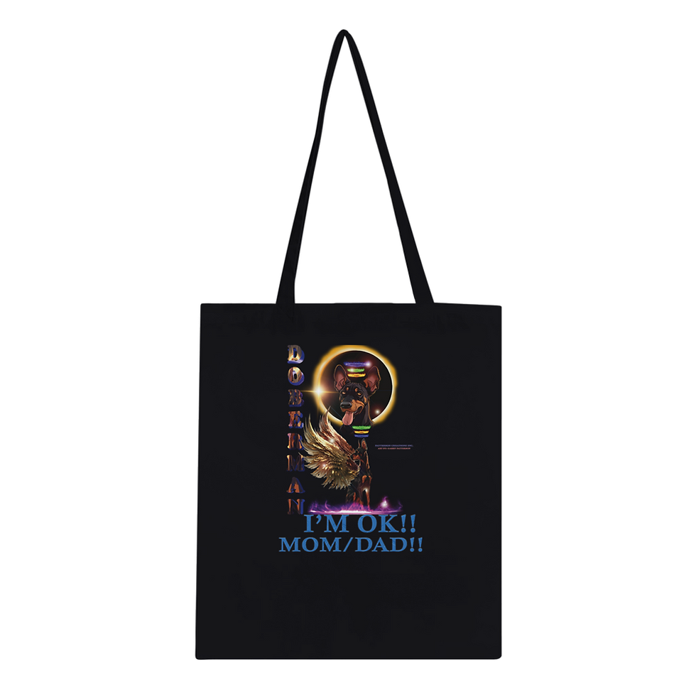 Thumbnail: "DOBERMAN" Classic Tote Bag