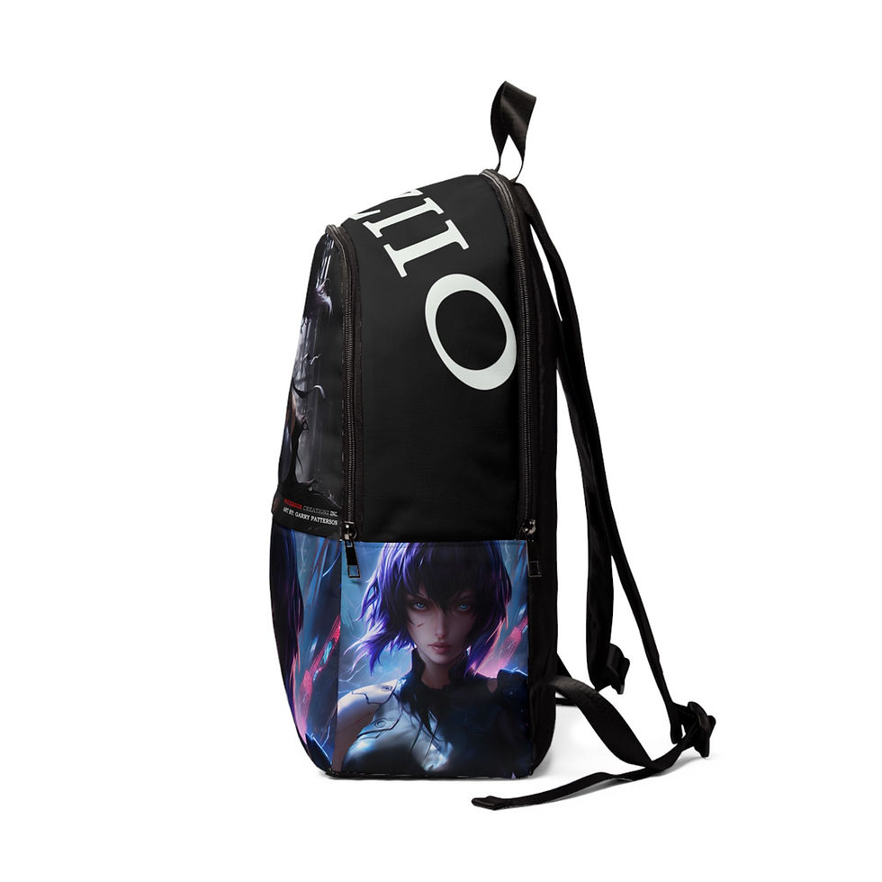 Thumbnail: Anime Ghost Hacker Backpack – Cyberpunk Motoko-Inspired School Bag