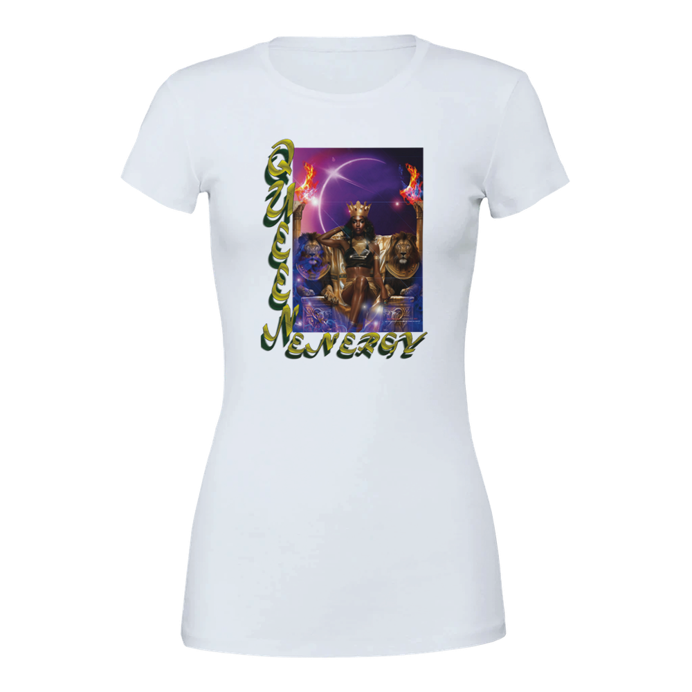 "QUEEN ENERGY" Premium Womens Crewneck T-shirt | Bella + Canvas 6004