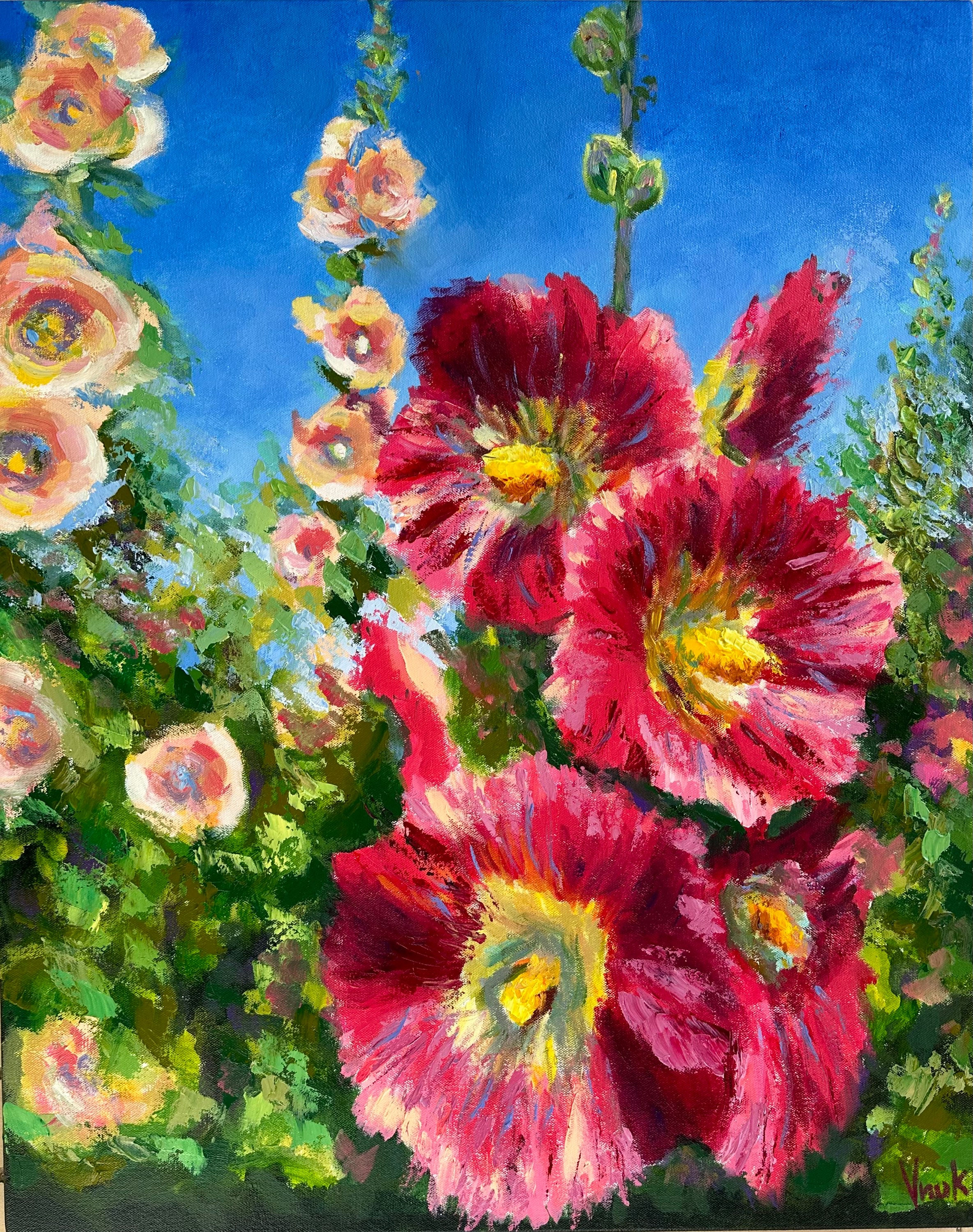 FISH CREEK HOLLYHOCKS