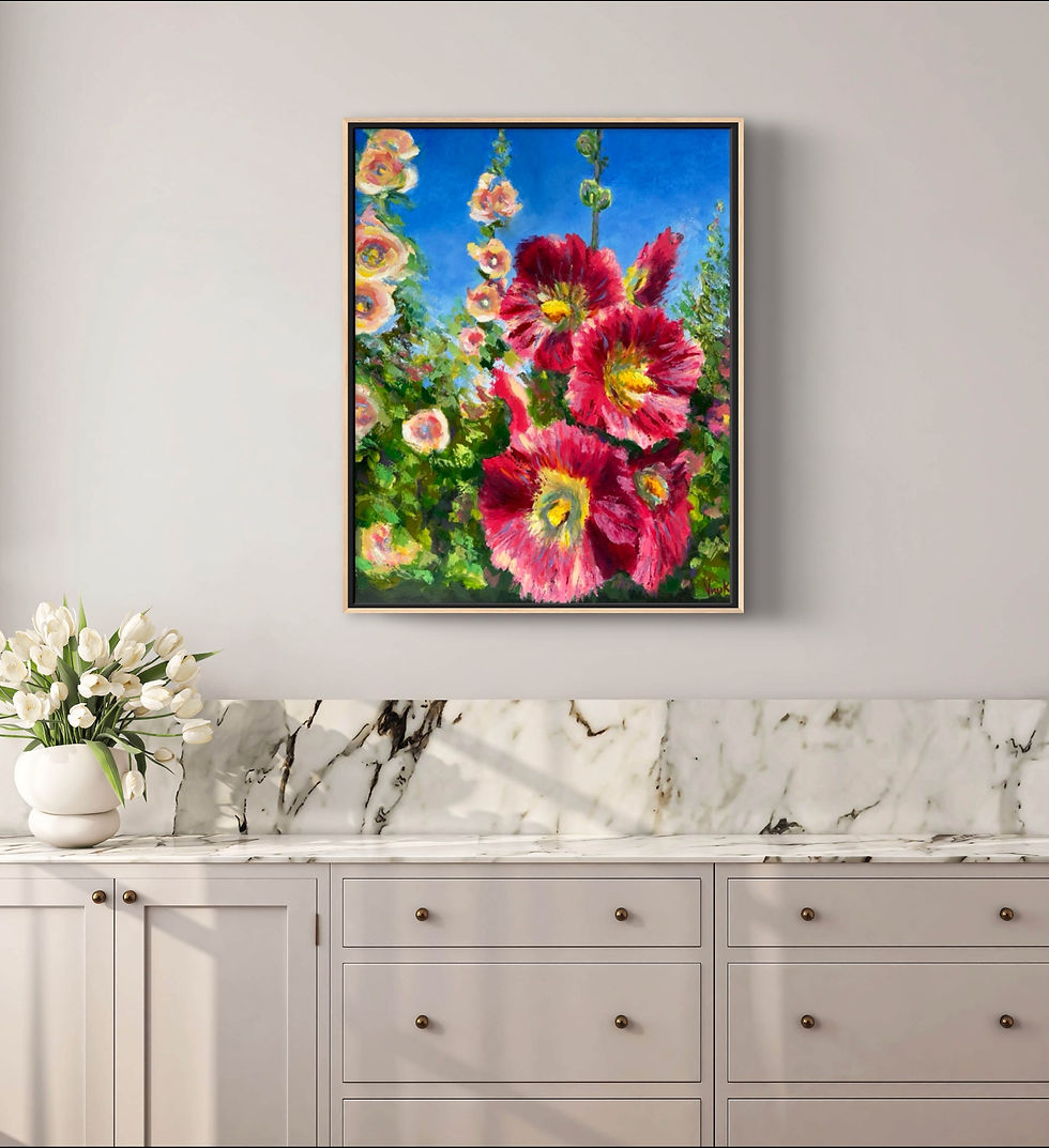 Miniatura: FISH CREEK HOLLYHOCKS