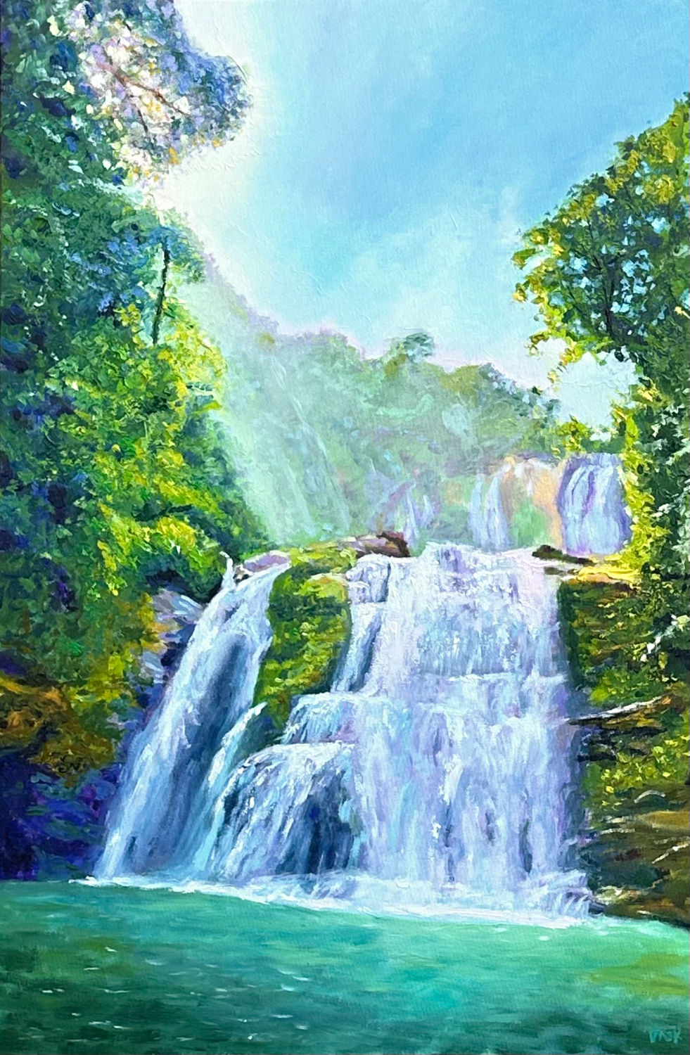 NAUYACA FALLS (25x37 Original Oil)