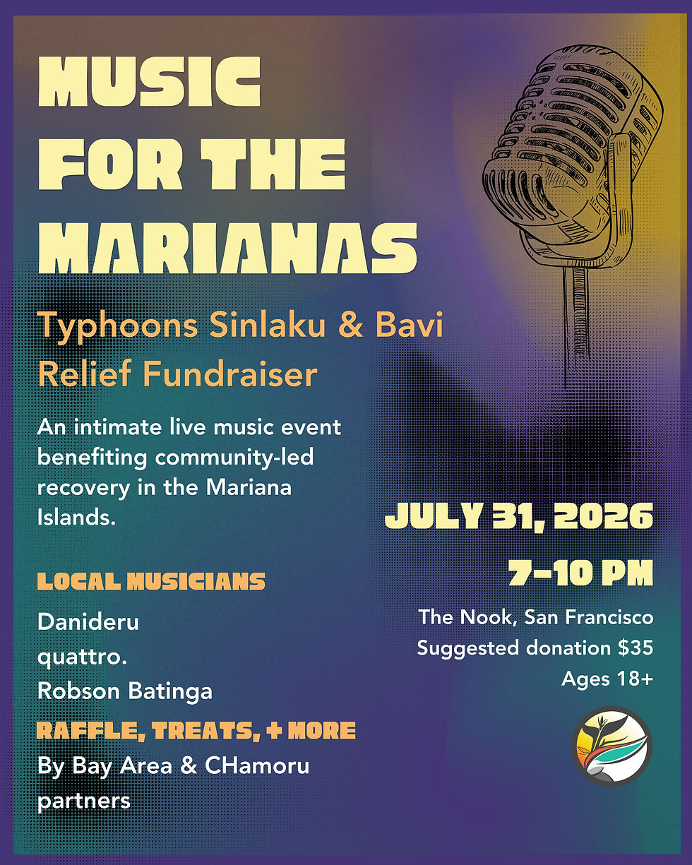 Flyer for Music for the Marianas Typhoon Relief Fundraiser