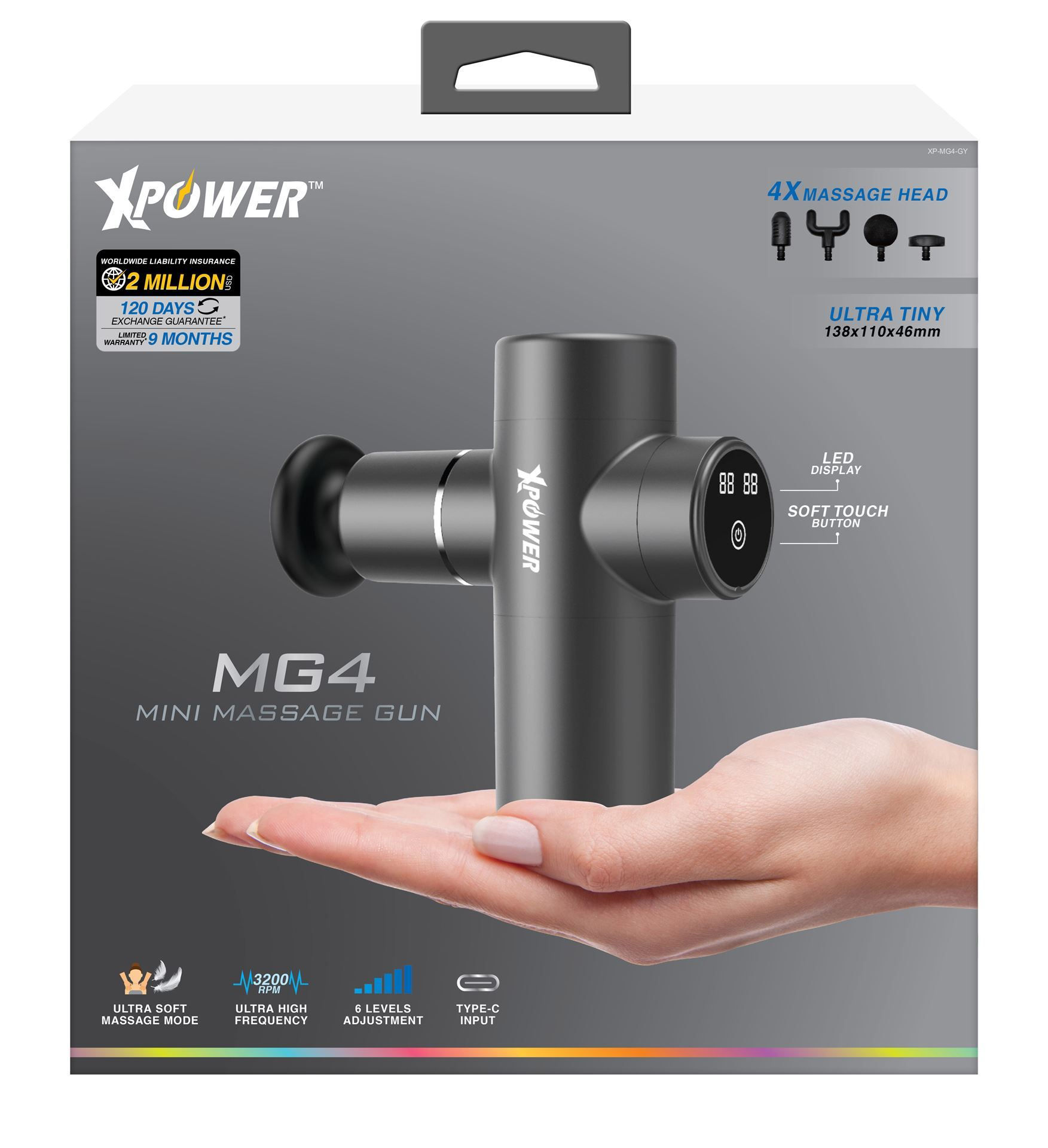 XPower MG4超迷你肌肉按摩槍