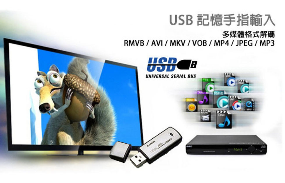 縮圖：GIEC 杰科 BLUE RAY藍光機/DVD/VCD/CD 全區碼 讀碟皇(行貨1年保用) BDP-G2808