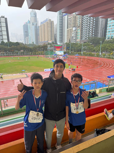 聯校田徑專項訓練計劃章別挑戰日,王中同學勇奪多個獎項