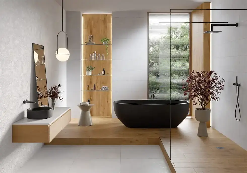 Carrelage salle de bains gris clair