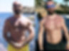 Panos before and 4 months later after personal training with Dr. Nash Jocic