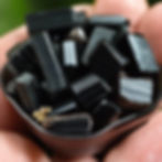 black tourmaline in a small bowl