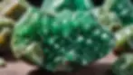 Fuchsite crystal with shimmering green hues