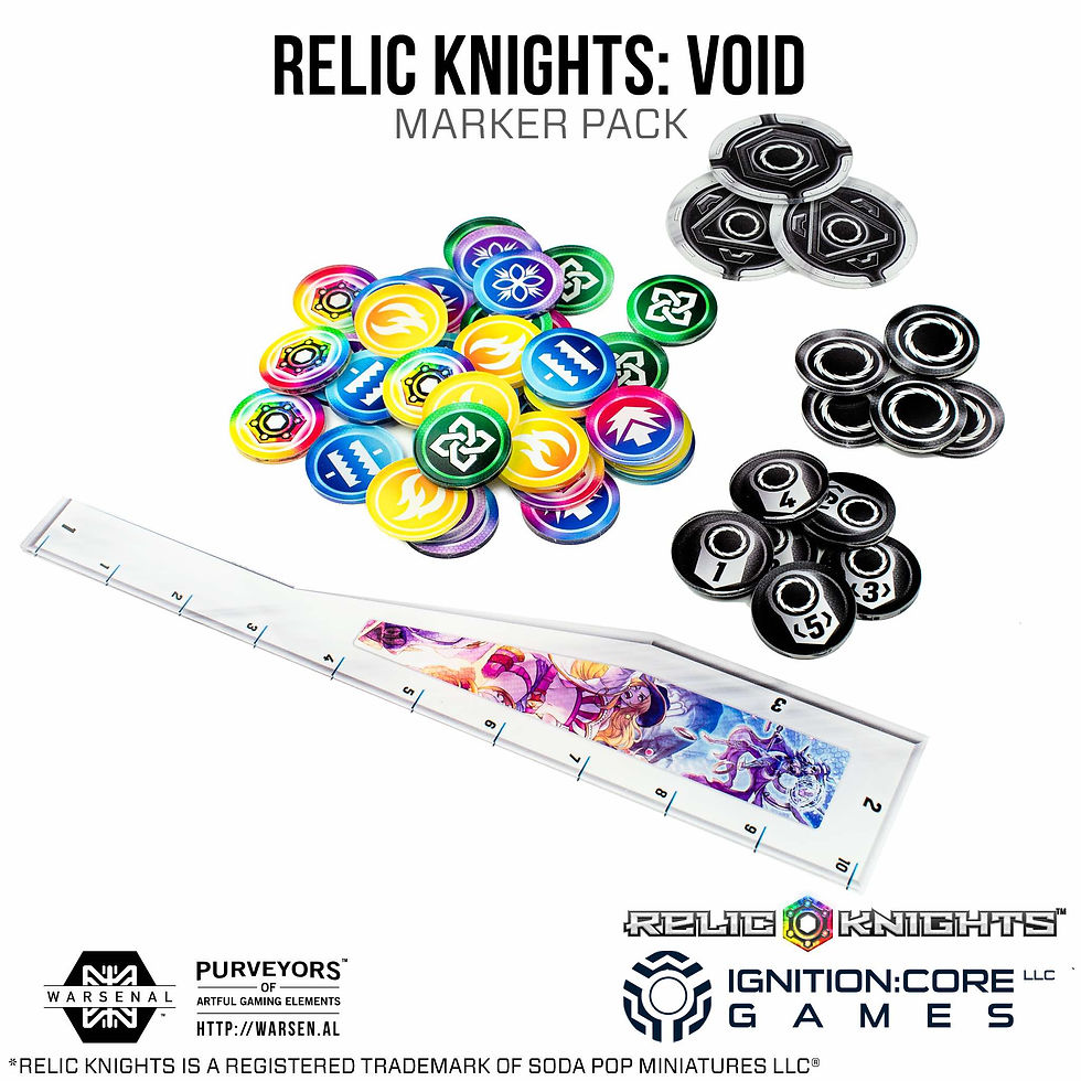 Relic Knights Acrylic Tokens Void Set